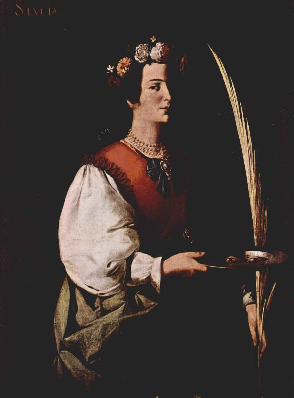 Francisco de Zurbaran Hl Lucia